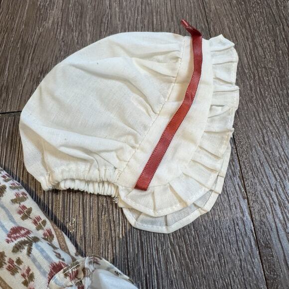 18" American Girl Doll 1986 PC Felicity Meet Dress Outfit: Rose Garden Gown, Hat - Picture 4 of 7